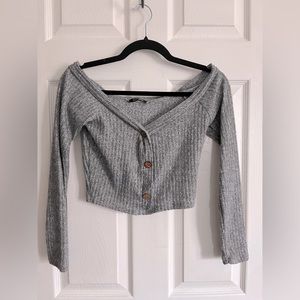 Knit top and skirt set